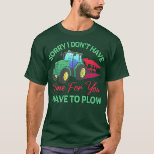 Farming Farm Tractor Agriculture Harvester Cultiva T-Shirt