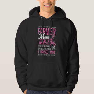 Farming Farmer Mum Mother Tractor Farmer Mum Some Hoodie