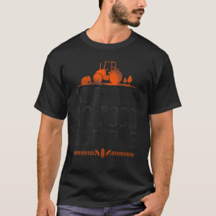 Farming Farmer Tractor Vintage No Farmer No Food N T-Shirt
