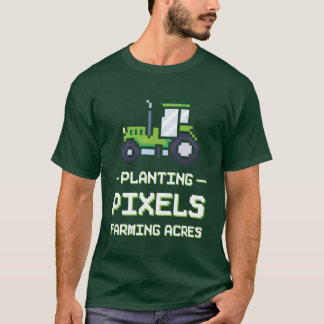 Farming Games Simulation Video Games Simulator fun T-Shirt