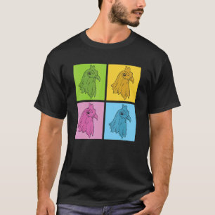 Farming Poultry Bird Animal  Farmer Pop Art Chicke T-Shirt
