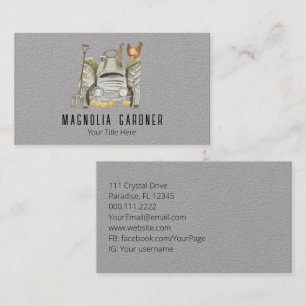 Farming Tractor Chickens Organic Gardening Business Card