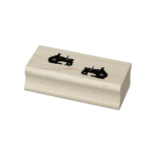 Farming Tractors Rubber Stamp