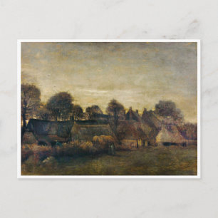 Farming Village at Twilight (1884) Postcard