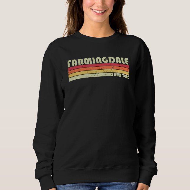 FARMINGDALE NY NEW YORK Funny City Home Roots Gift Sweatshirt (Front)