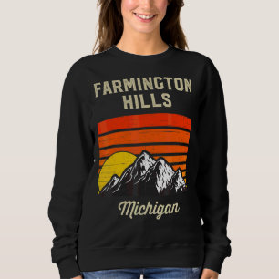 Farmington Hills Michigan Hometown City State Usa Sweatshirt