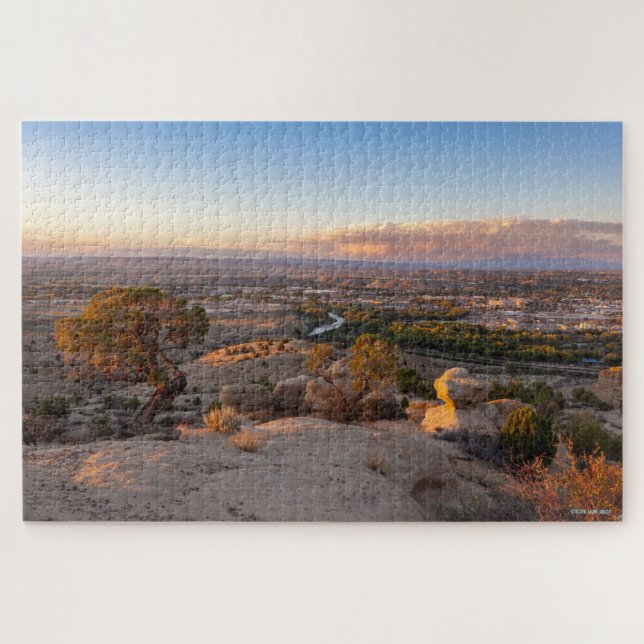 Farmington, New Mexico at Dusk Jigsaw Puzzle (Horizontal)