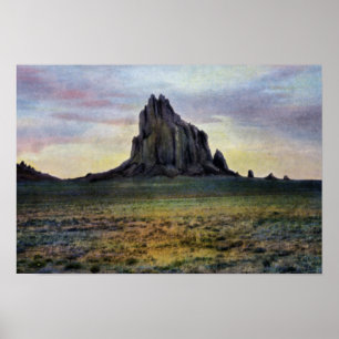 Farmington New Mexico Ship Rock Poster
