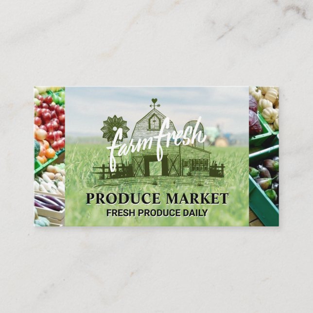 Farmland | Fruit and Vegetables Business Card (Front)