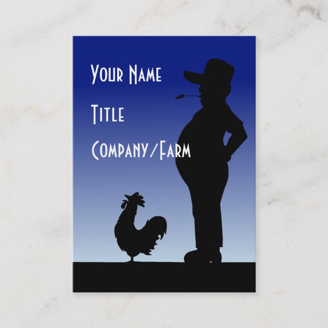 Farmland Mornin' Business Card (Front)