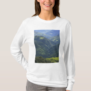 Farmlands and Himalaya forest in Mangdue valley T-Shirt