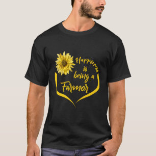 Farmor Gift Happiness Is Being A Farmor For Christ T-Shirt