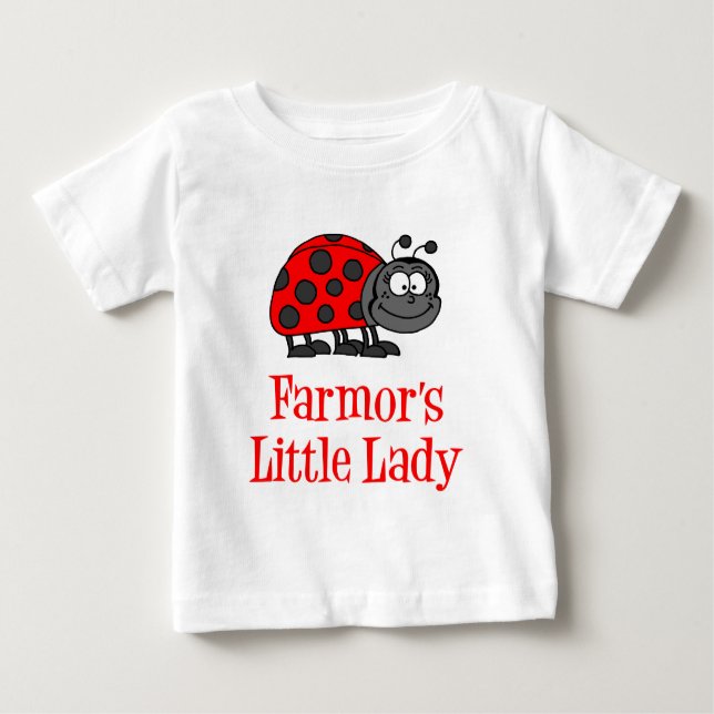 Farmor's Little Lady Baby T-Shirt (Front)