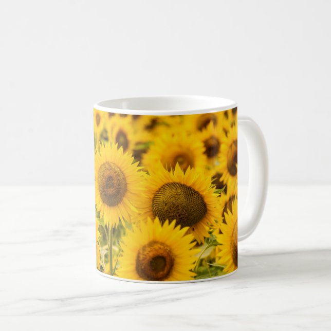 Farms | A Sunflower Field Coffee Mug (Front Right)