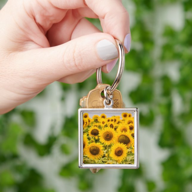 Farms | A Sunflower Field Key Ring (Hand)