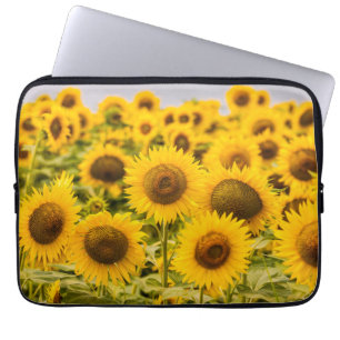 Farms A Sunflower Field Laptop Sleeve