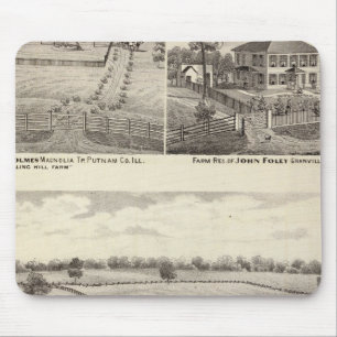 Farms and residences in Magnolia Mouse Pad