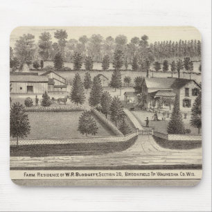 Farms and residences of WR Blodgett & GC Daubner Mouse Pad
