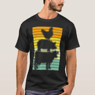 Farms Animals Chicken Pig Cow T-Shirt