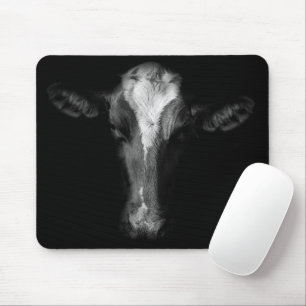 Farms B&W Cow Head Shot Mouse Pad