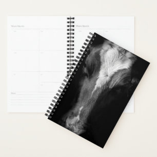 Farms   B&W Cow Head Shot Planner
