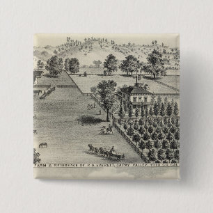 Farms, Capay Valley, Madison 15 Cm Square Badge