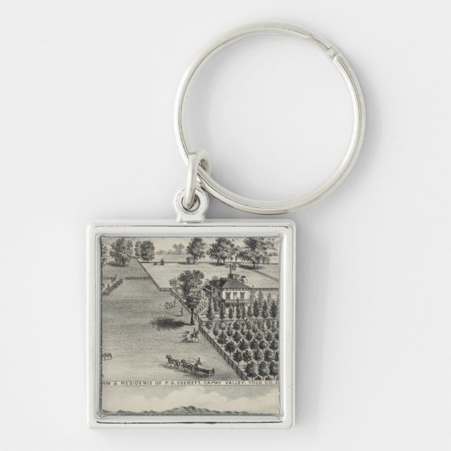 Farms, Capay Valley, Madison Key Ring (Front)