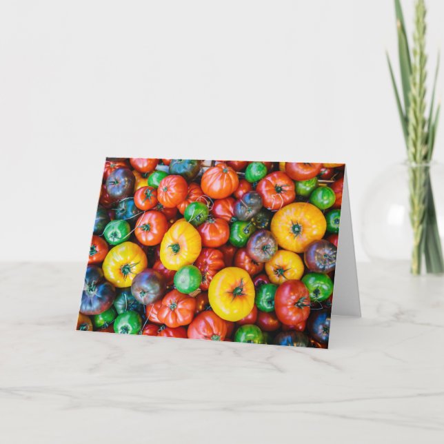 Farms | Colourful Tomato Harvest Card (Front)