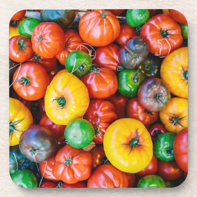 Farms | Colourful Tomato Harvest Coaster (Front)