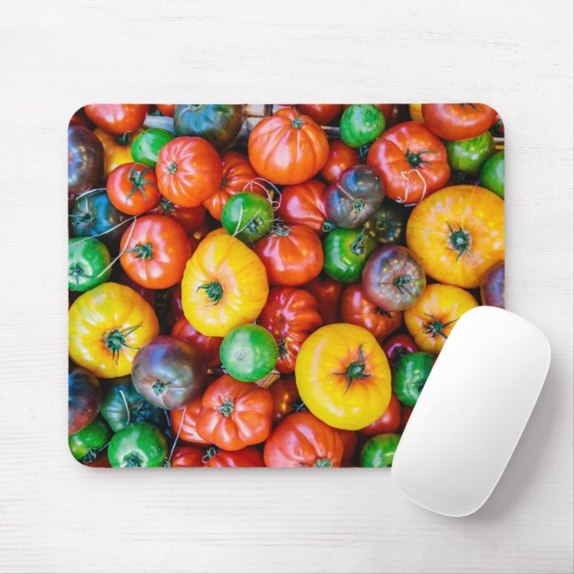 Farms | Colourful Tomato Harvest Mouse Pad (With Mouse)