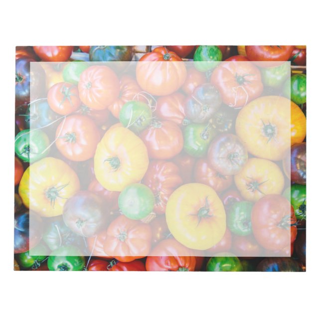 Farms | Colourful Tomato Harvest Notepad (Front)
