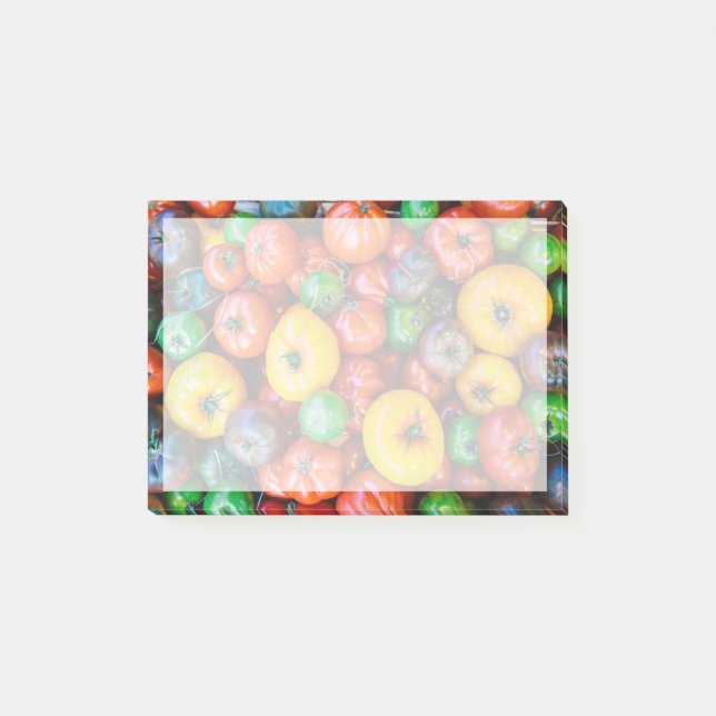 Farms | Colourful Tomato Harvest Post-it Notes (Front)