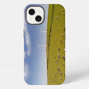 Farms Cows Near Windmill Farm iPhone 13 Case