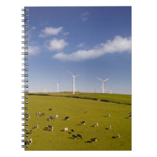 Farms   Cows Near Windmill Farm Notebook