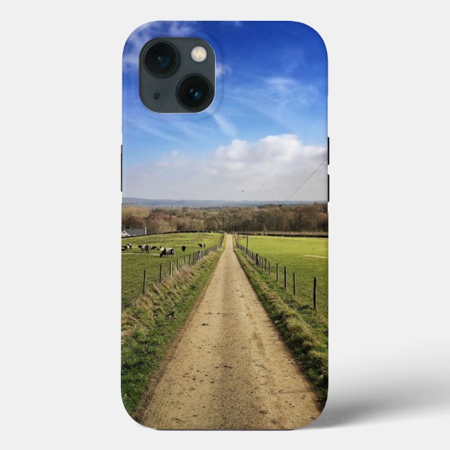 Farms | English Countryside Dirt Road Case-Mate iPhone Case (Back)