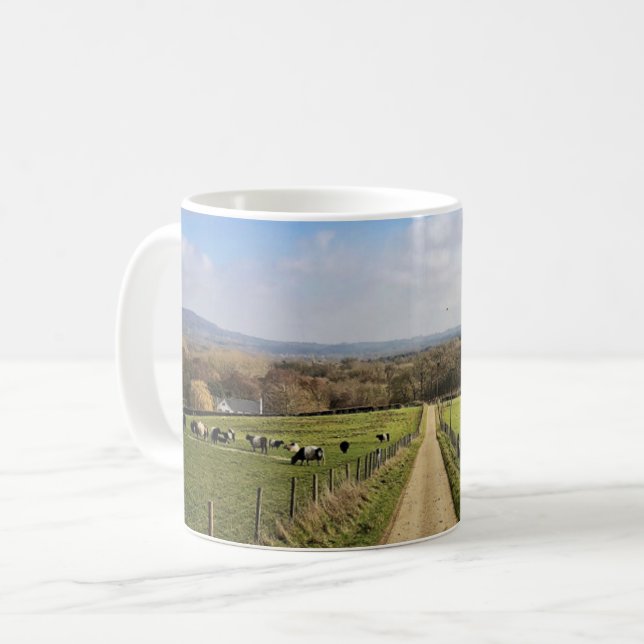 Farms | English Countryside Dirt Road Coffee Mug (Front Left)