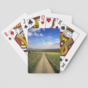 Farms English Countryside Dirt Road Playing Cards