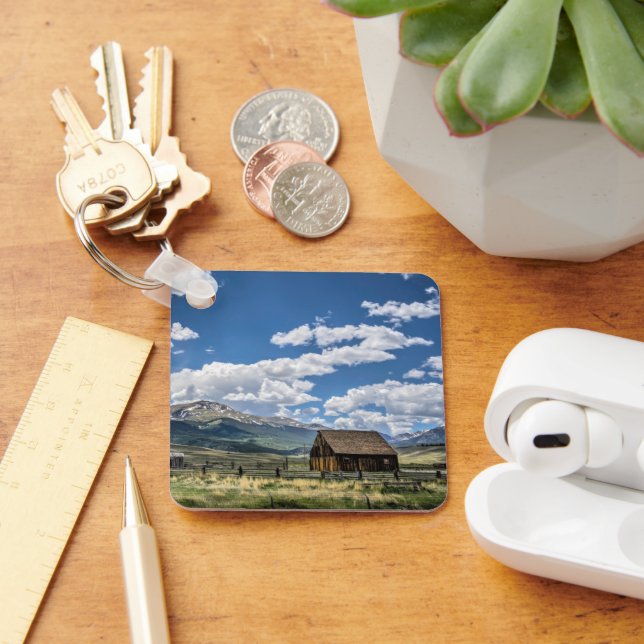 Farms | Farm Below the Colorado Mountains Key Ring (Desk)