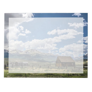 Farms   Farm Below the Colorado Mountains Notepad