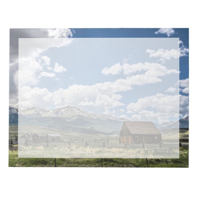 Farms | Farm Below the Colorado Mountains Notepad (Front)