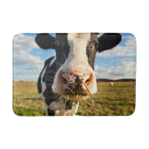 Farms Holstein Cow Chewing Bath Mat
