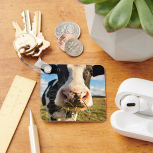 Farms   Holstein Cow Chewing Key Ring