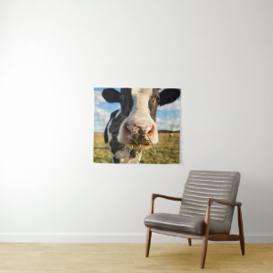 Farms Holstein Cow Chewing Tapestry