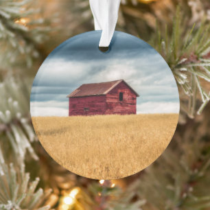 Farms   Old Red Barn Ornament