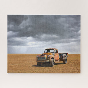 Farms   Old Truck in Field Jigsaw Puzzle