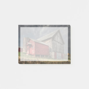 Farms Red Wooden Barn in Michigan Post-it Notes