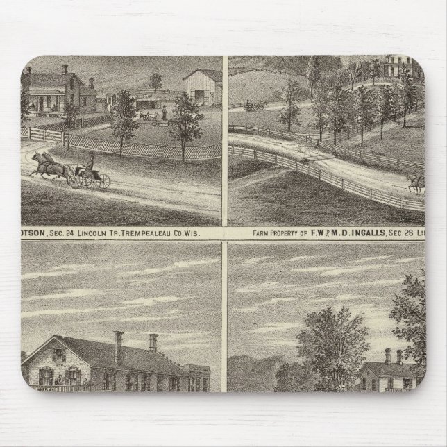 Farms, residences, stores mouse pad (Front)