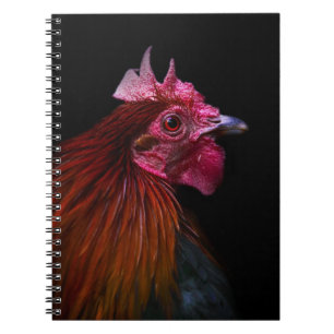 Farms Rooster Head Shot Notebook