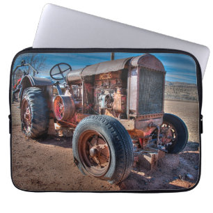 Farms Rusty Antique Tractor Laptop Sleeve