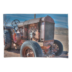 Farms   Rusty Antique Tractor Pillowcase